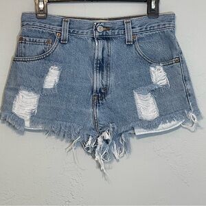 Levi's Jean Distressed Shorts